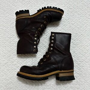 Vintage Georgia Boots Leather Brown Women’s Size 6